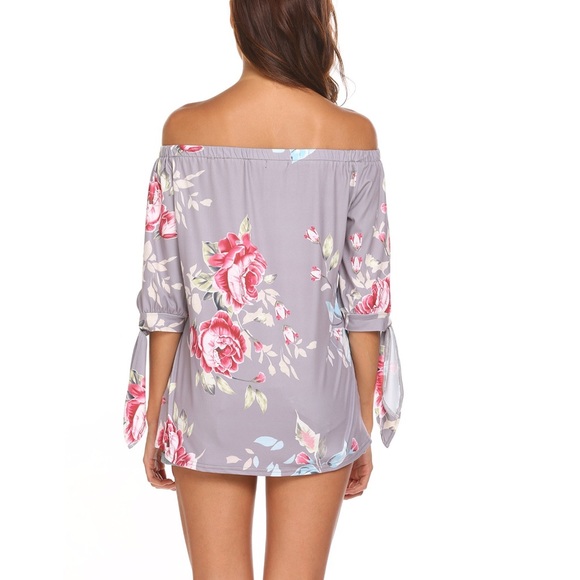 3/4 Sleeve, Off the Shoulder Blouse - Picture 3 of 7